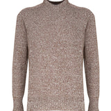 Maglia girocollo in cashmere mouliné UXA249 Y1B10EM447 MALO 