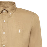Camicia in lino con logo 710966294 511 POLO RALPH LAUREN 