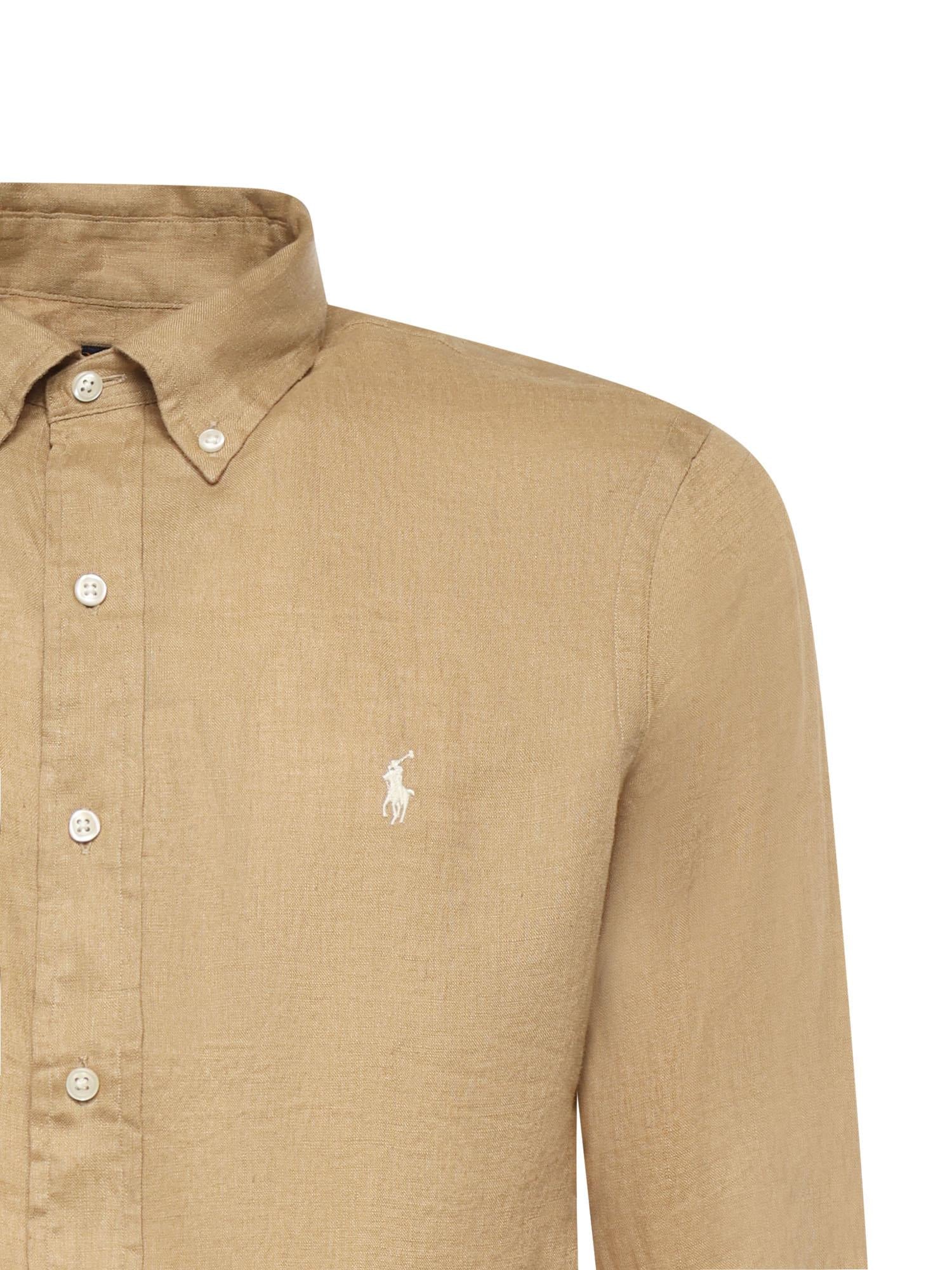 Camicia in lino con logo 710966294 511 POLO RALPH LAUREN 