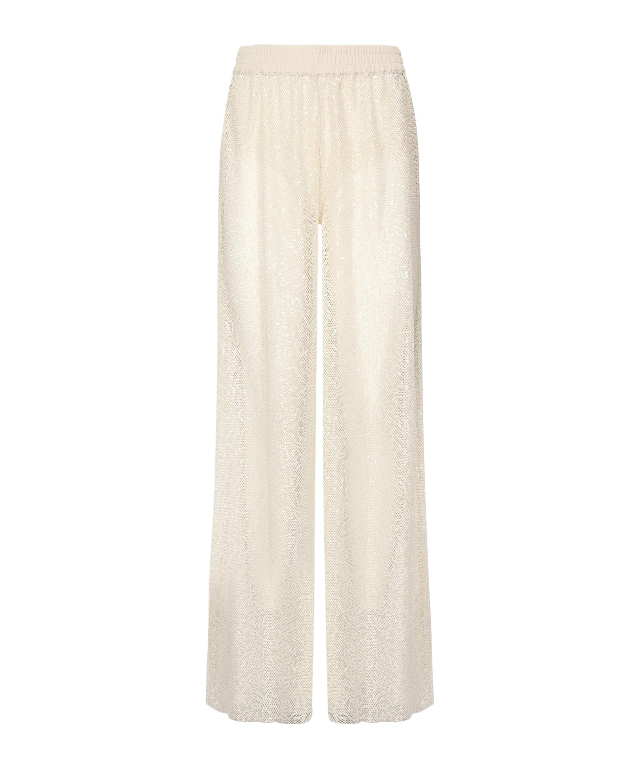 Pantaloni palazzo rete paillettes 105009 A2EXC03 PINKO 