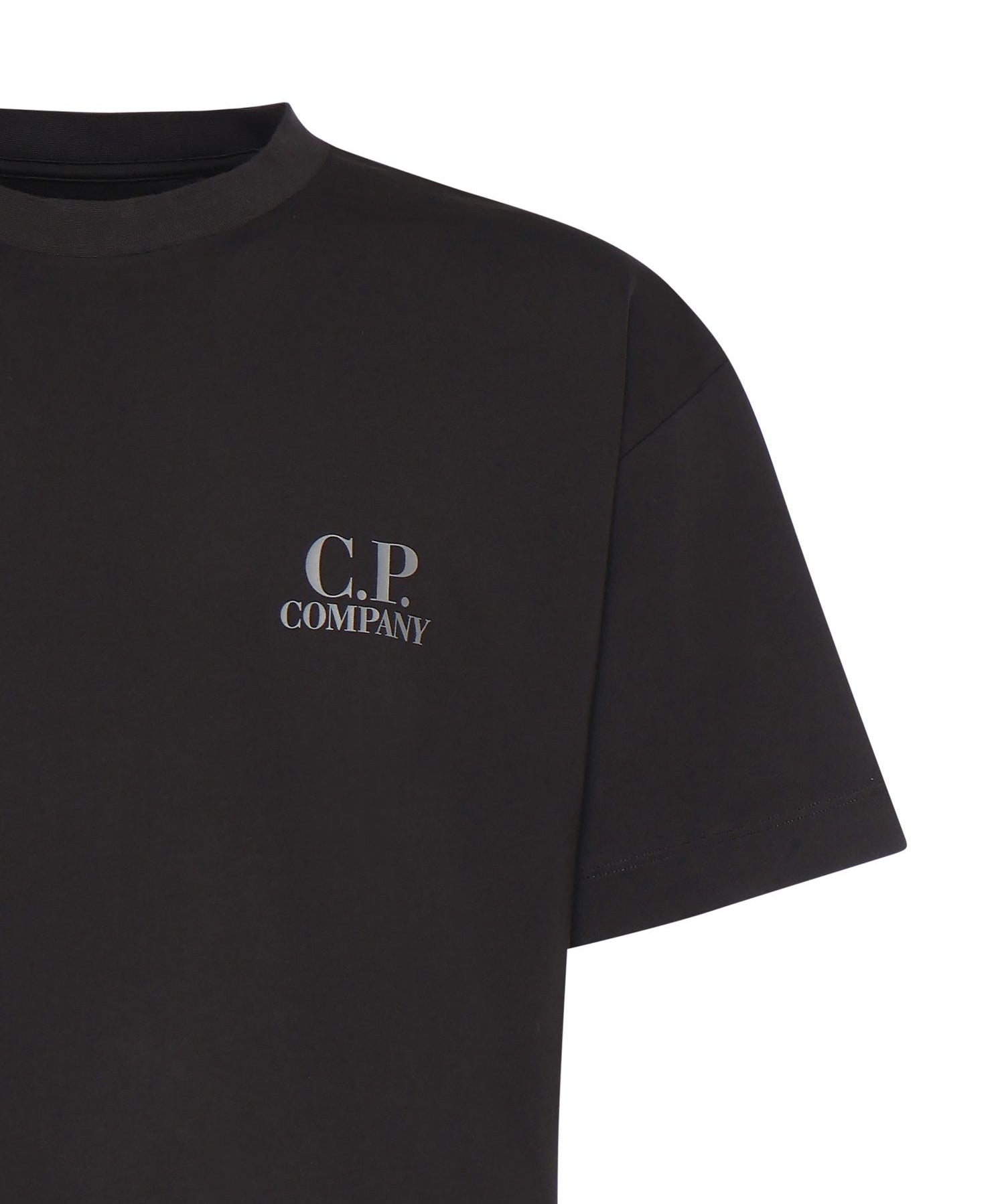 T-shirt in jersey di cotone con logo 20CMTS086A 005100W999 C.P. COMPANY 
