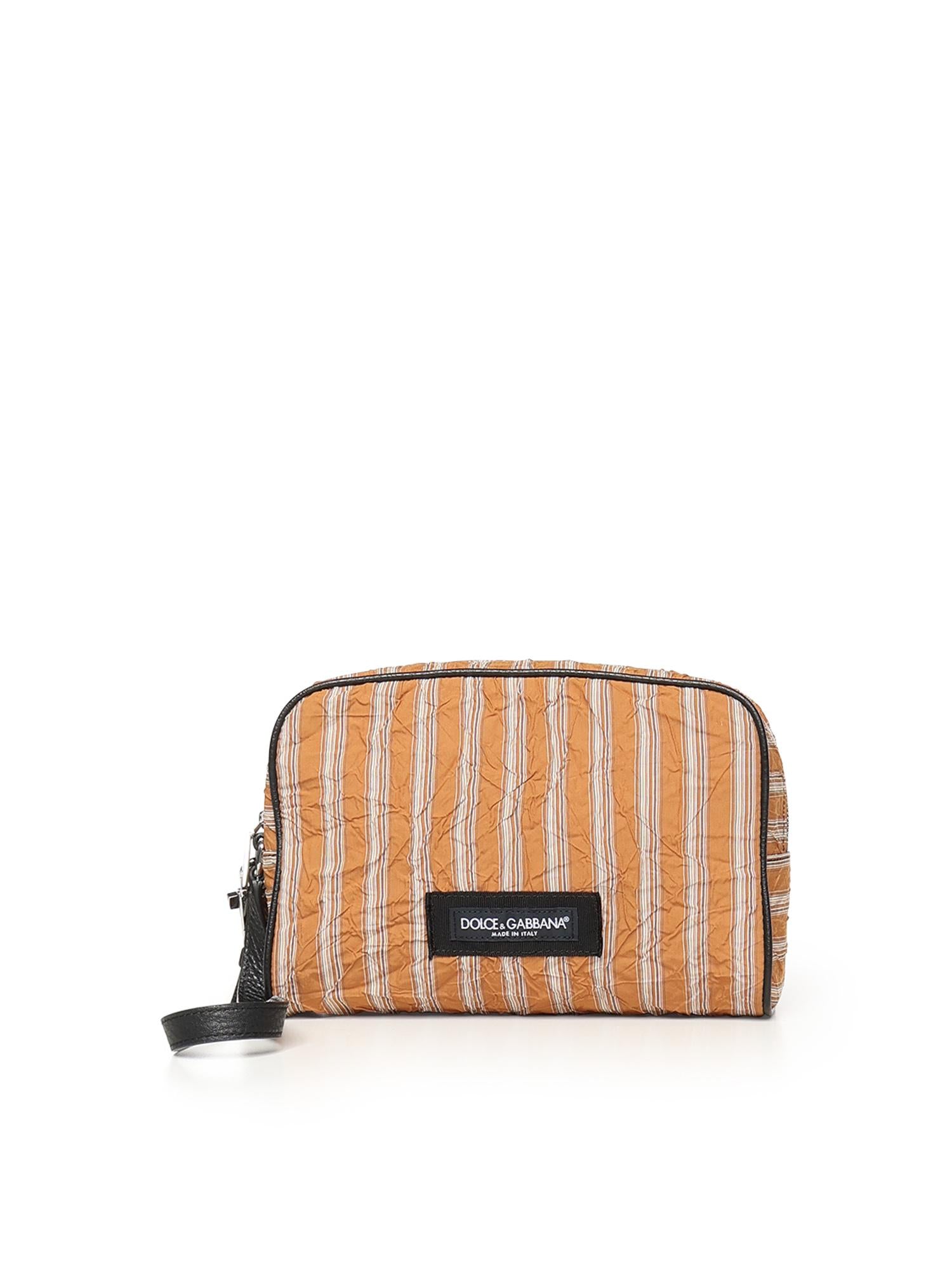 Borsa a mano in tessuto froissé e pelle BM2500 A03898W177 DOLCE & GABBANA 