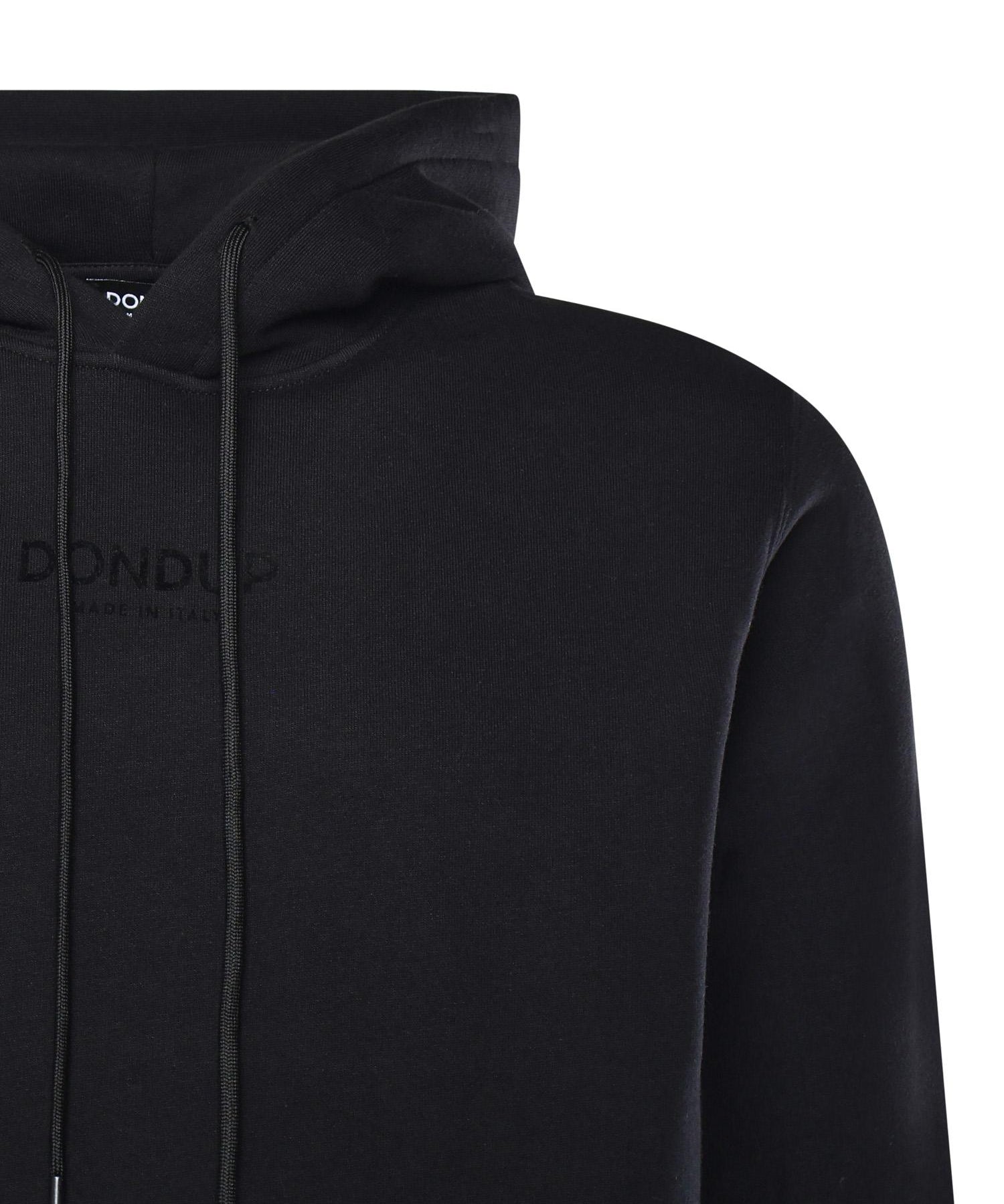 Felpa con cappuccio in cotone UF649 KF0196ULO8999 DONDUP 