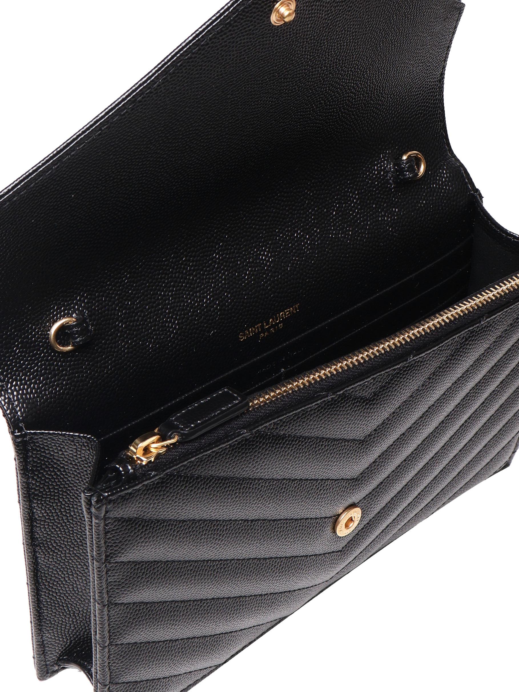 Pochette envelope con catena cassandre 742920 BOW011000 SAINT LAURENT 