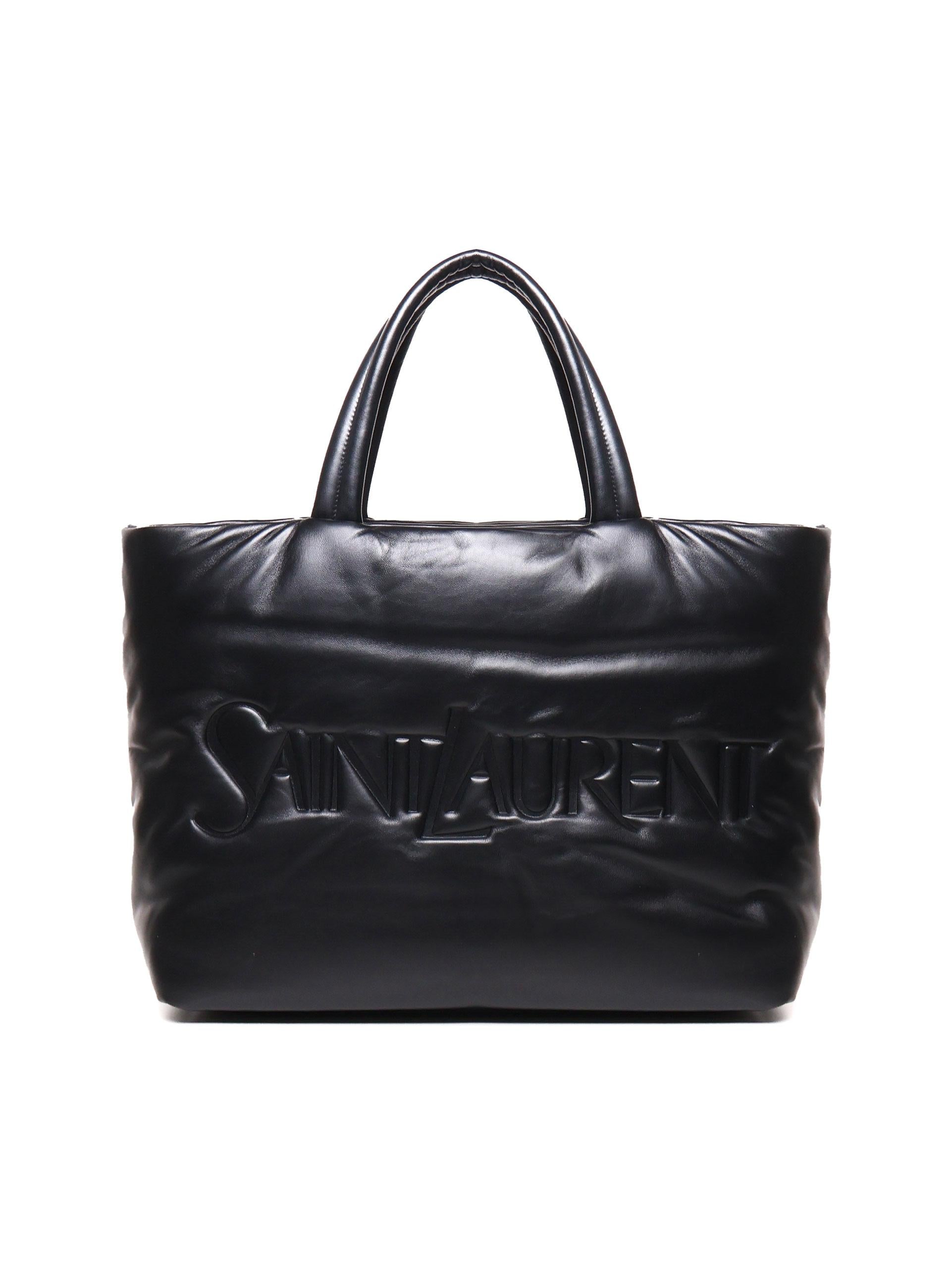 Borsa tote imbottita in pelle 756269 AACIW1000 SAINT LAURENT 
