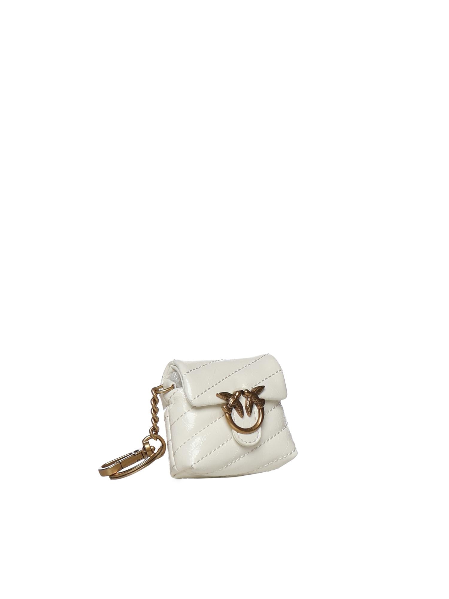 Custodia AirPods Love Bag Puff in pelle 105869 A37OZ14Q PINKO 