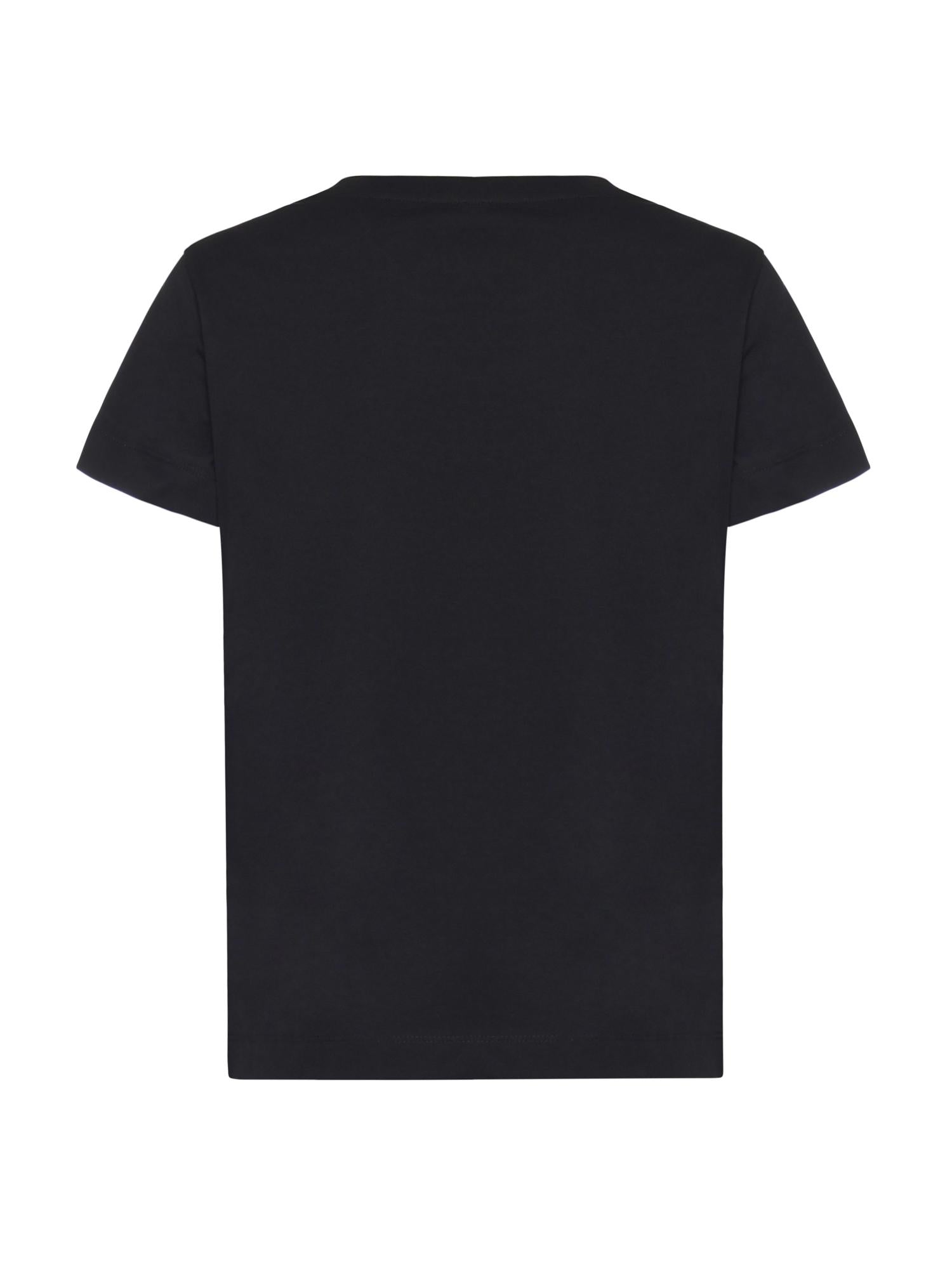 T-shirt con logo lettering<BR/> 100373 A34FZ99 PINKO 