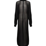 Abito Kim in georgette 25FWNAB-0004 BLACK NINEMINUTES 