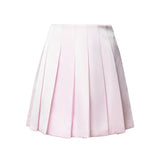 Minigonna in satin con pieghe AW24060SK P SELF-PORTRAIT 