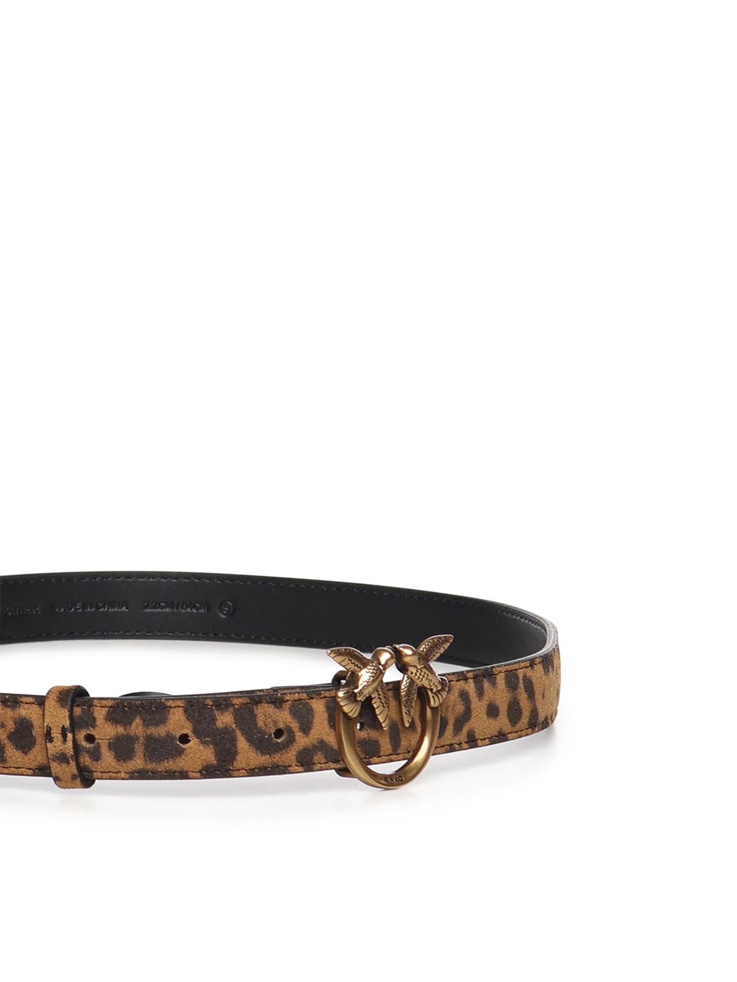 Cintura con stampa leopardata in pelle 100143 A32AM35Q PINKO 