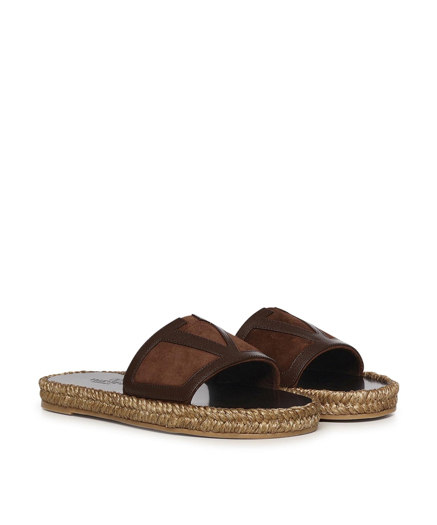 Sandalo slide in suede 8Y2S0M52 GNY7N9 VALENTINO GARAVANI 