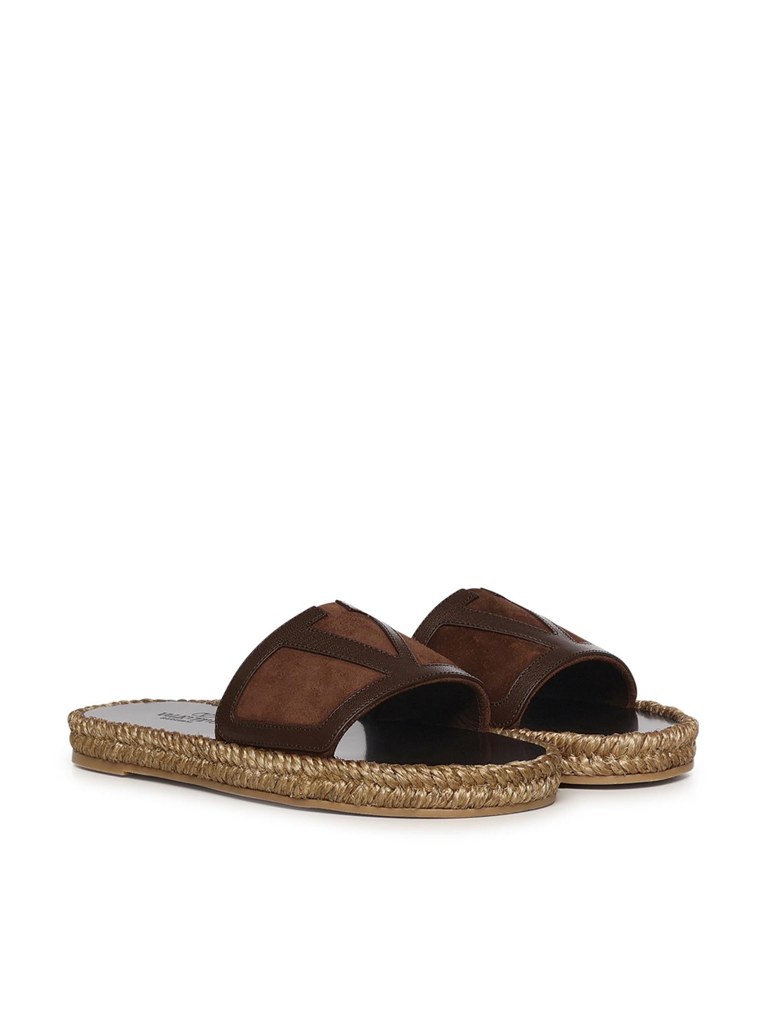 Sandalo slide in suede 8Y2S0M52 GNY7N9 VALENTINO GARAVANI 