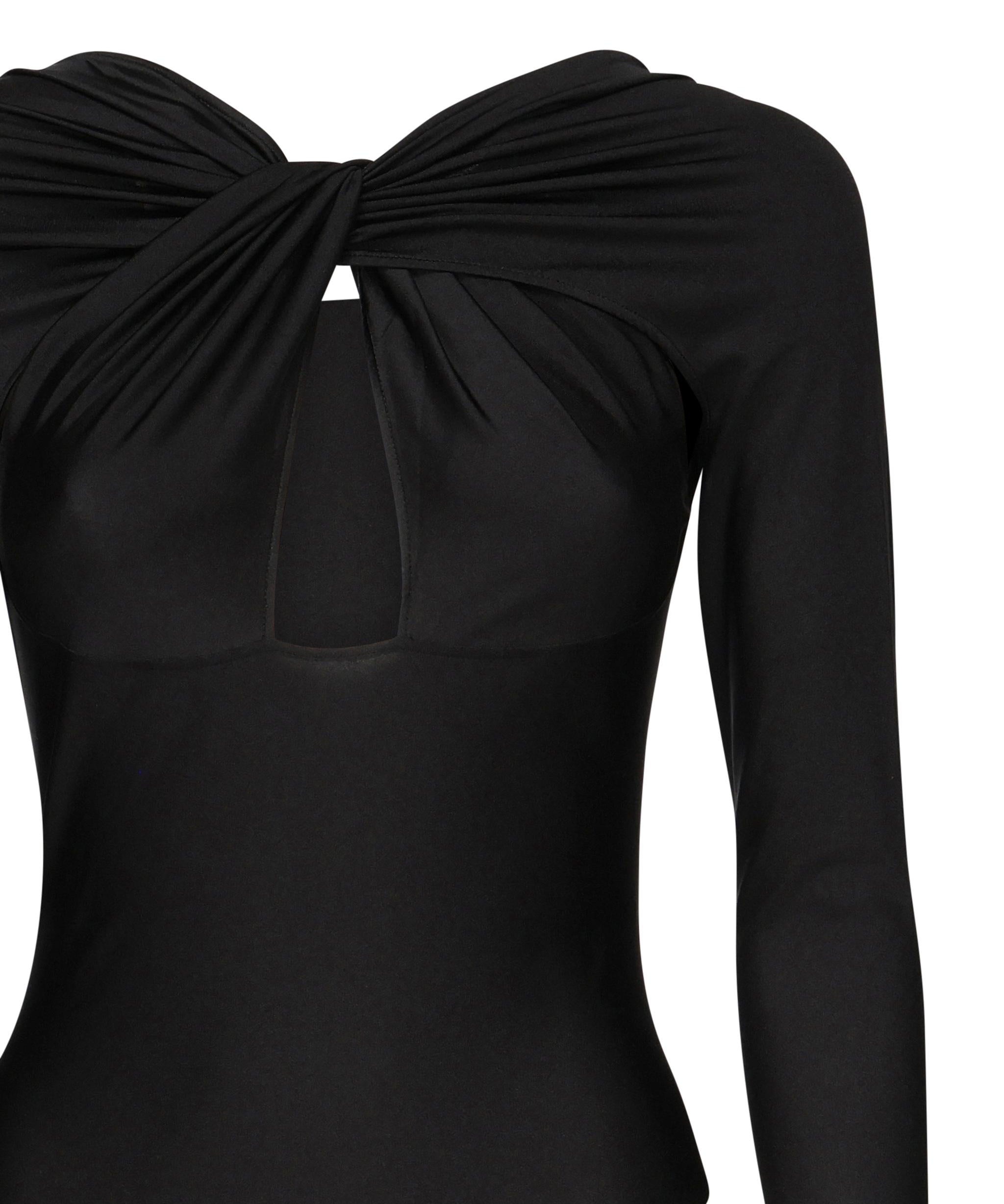 Body con cut-out intrecciato COPJS19545C BLACK COPERNI 