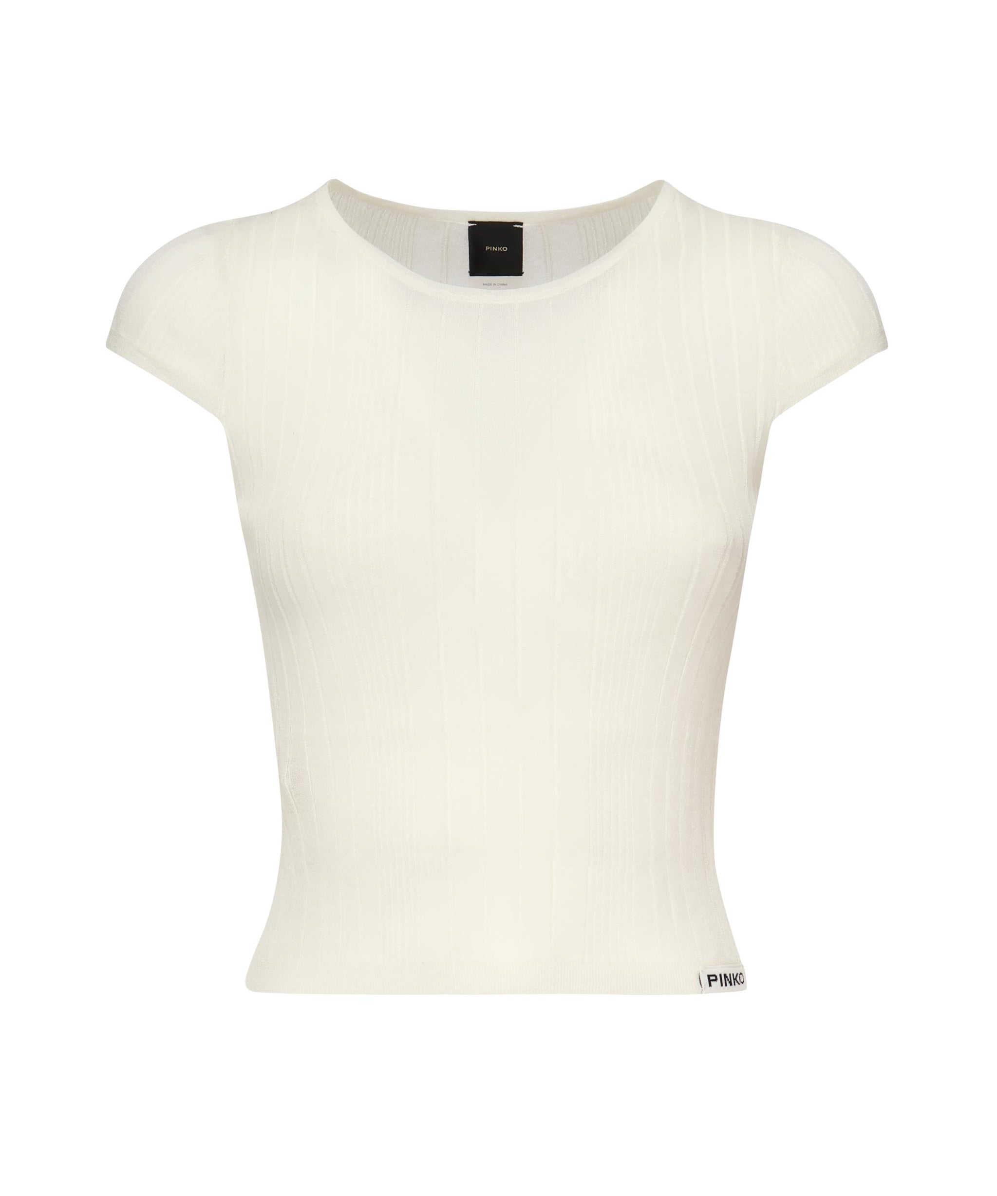 Maglia Tambora a costine 104773 A1NDZ09 PINKO 