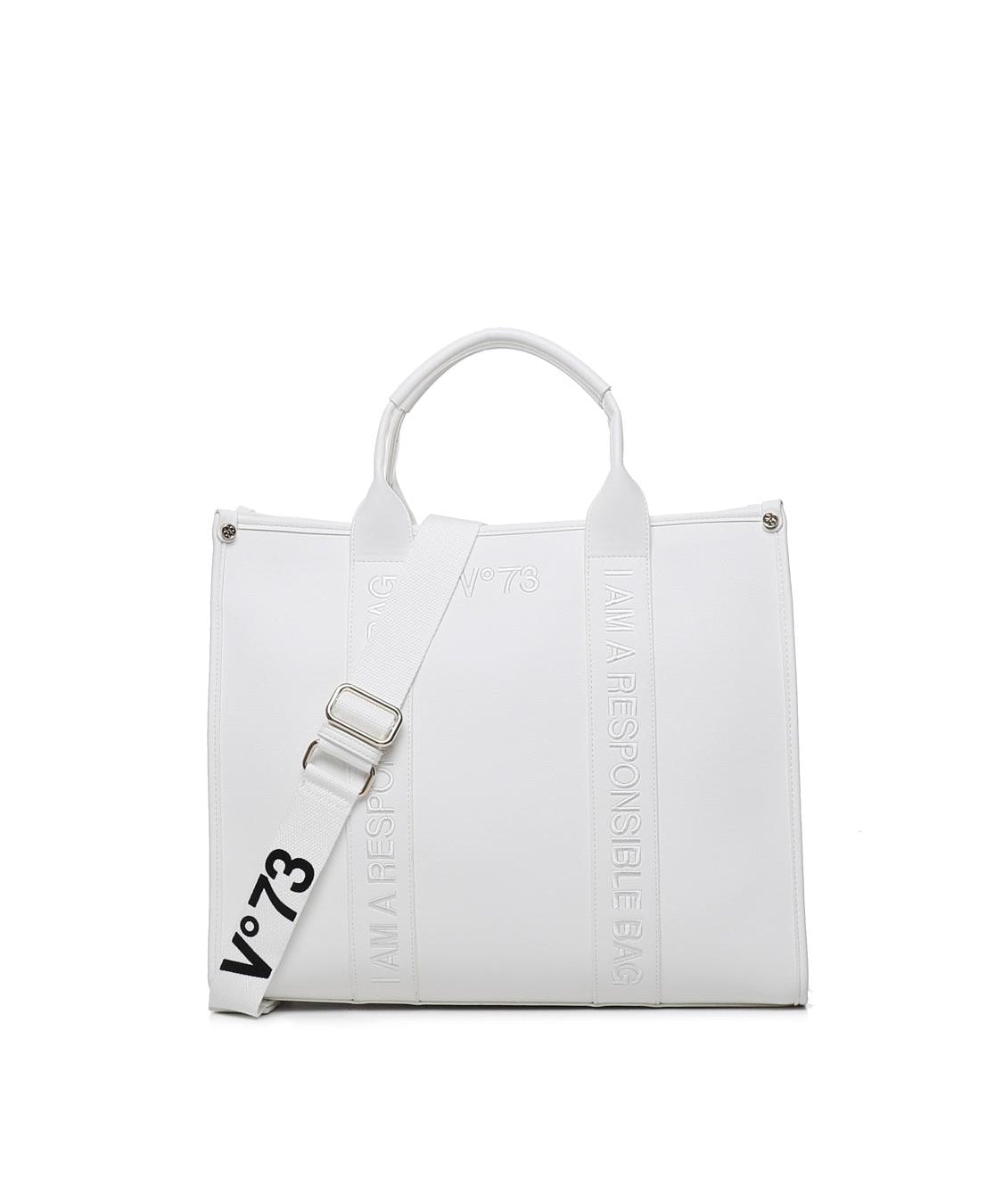 Borsa tote Echo 73 73BS7HD01 ECHO 73BIANCO V° 73 