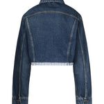 Giacca in denim e popeline GWB247 1568F0008 MIU MIU 