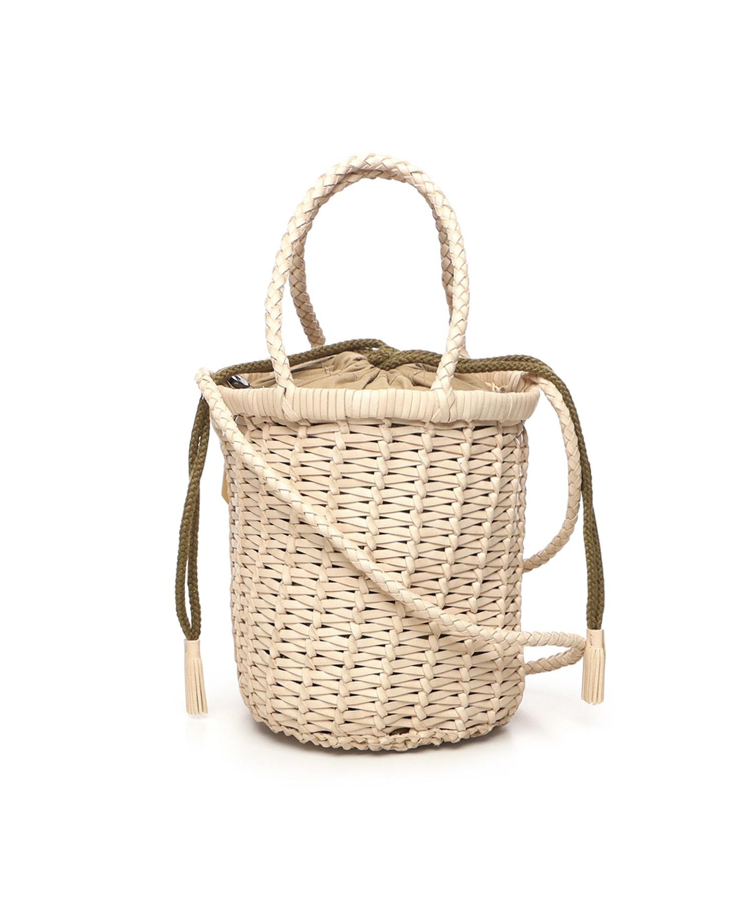 Borsa a secchiello "Lina mini" in pelle 8704 NATURAL DRAGON DIFFUSION 