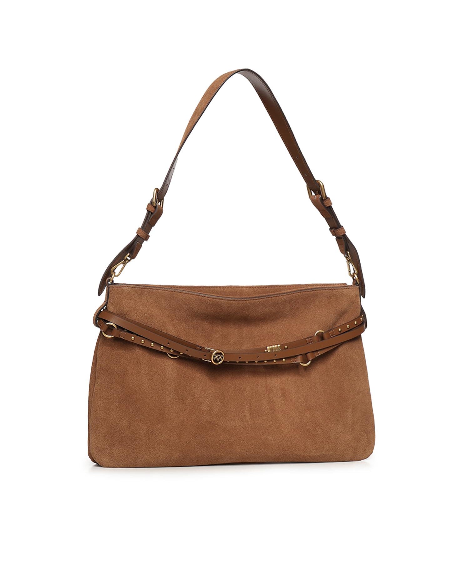 Borsa a spalla grande Belt Bag Big in suede 105903 A0F6L17Q PINKO 