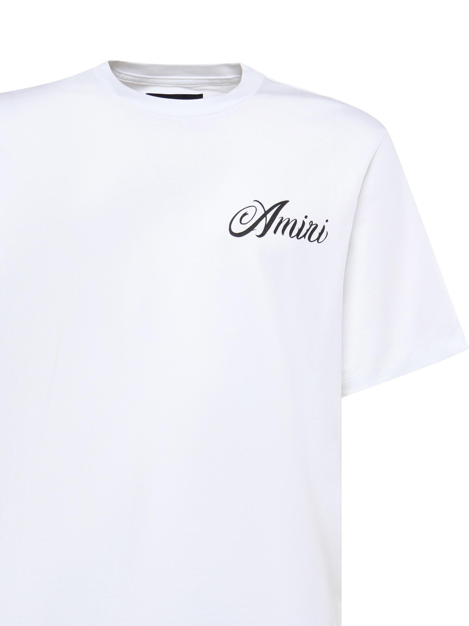 T-shirt con logo AMTOJR1010 100 AMIRI 