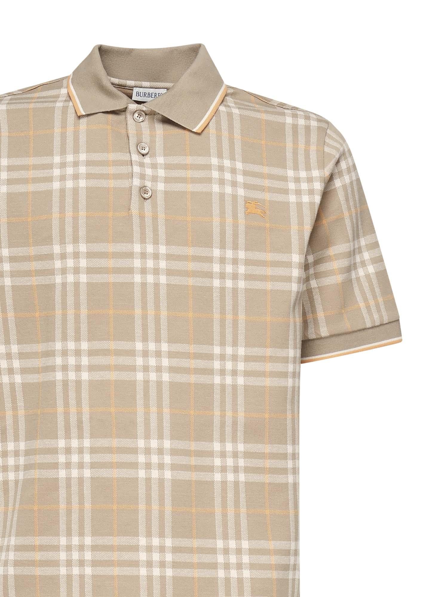 Polo in cotone Check 8110102 C3257 BURBERRY 