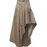 Gonna trench asimmetrica in gabardine 8127157 C5956 BURBERRY 