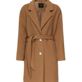 Cappotto monopetto in misto lana 105685 A2SML33 PINKO 