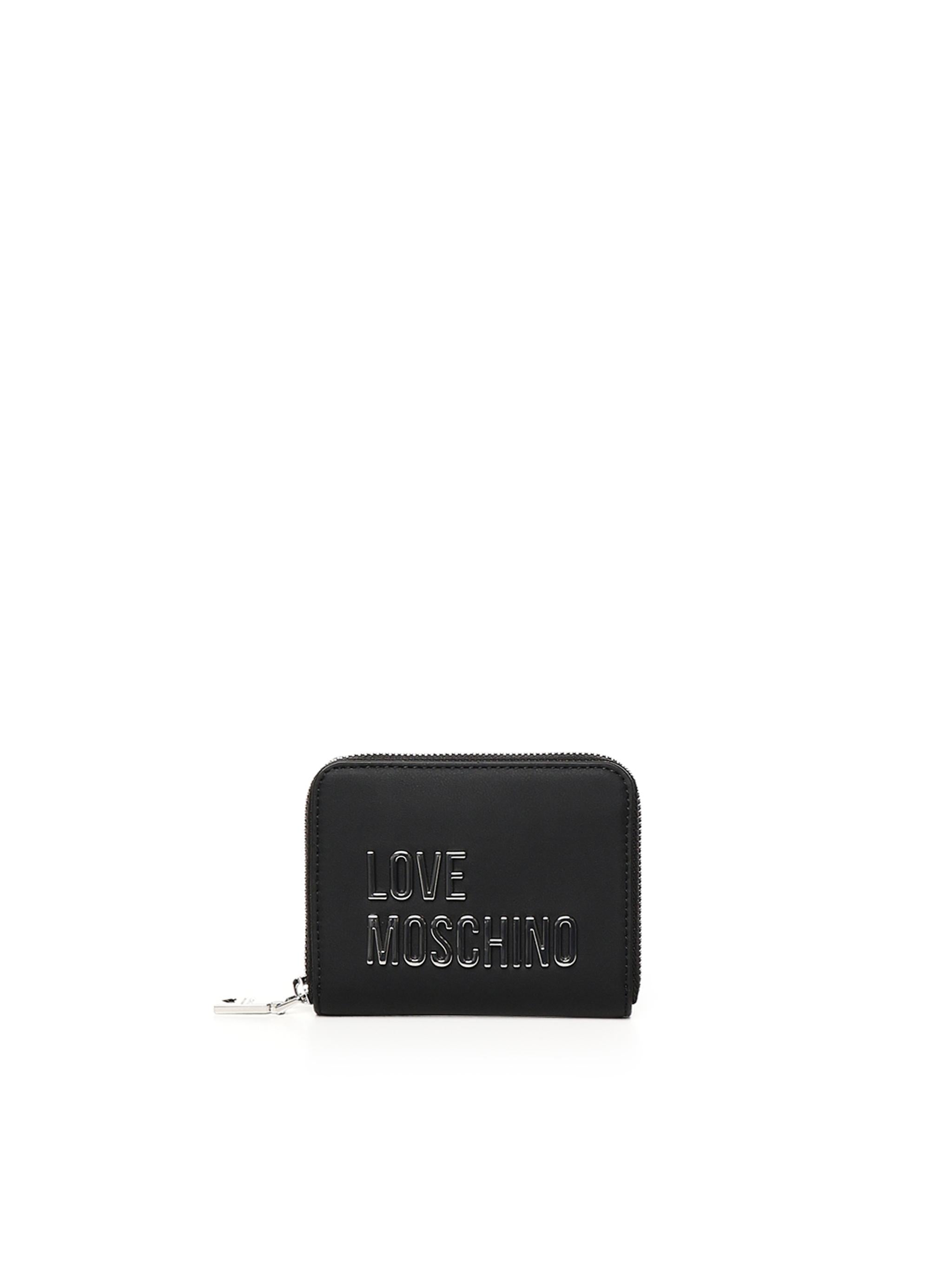 Portafoglio piccolo zip around JC5613PP1MKD0 00B LOVE MOSCHINO 