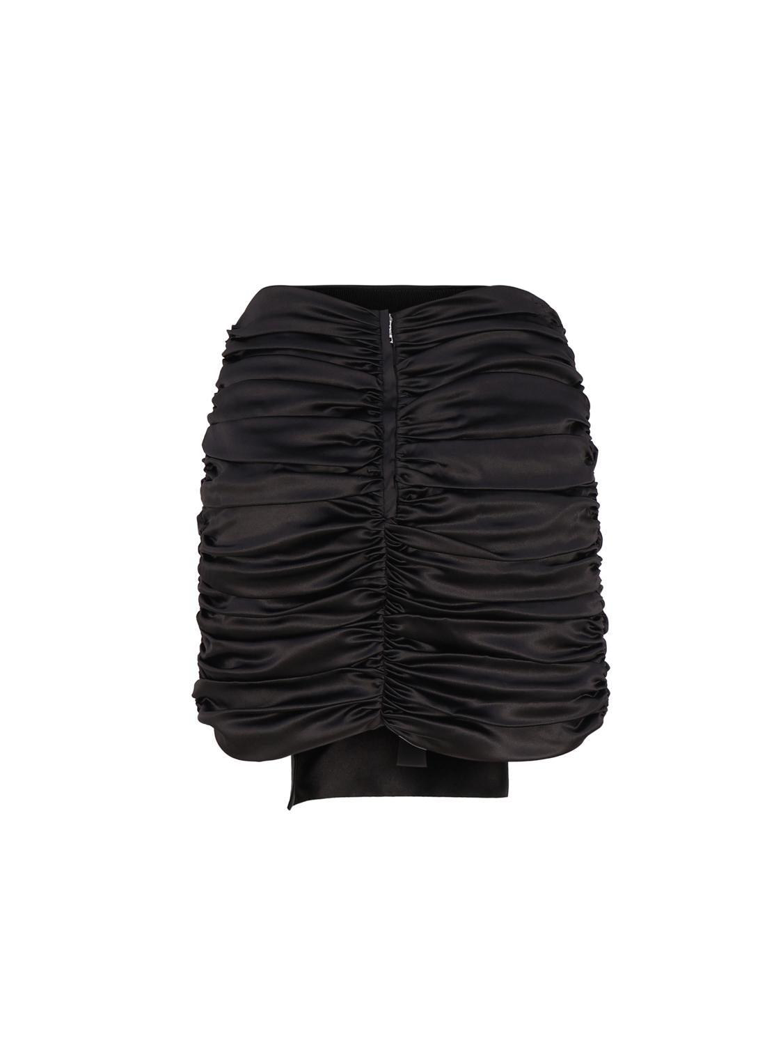 Minigonna in raso con fiocco F4CRCT FURAGN0000 DOLCE & GABBANA 