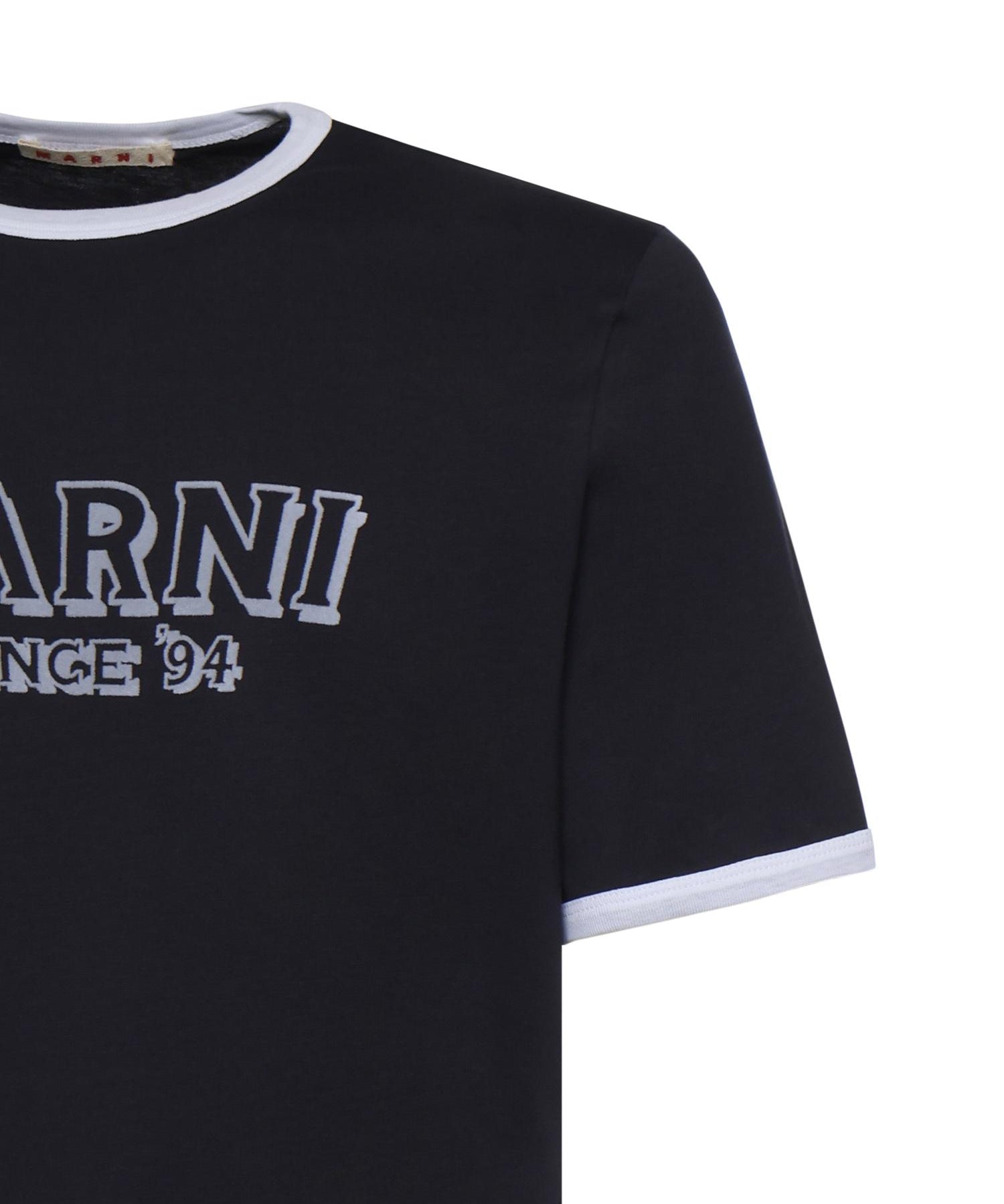T-shirt in cotone con logo HUMU0198MP USCY91LOB99 MARNI 