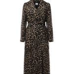 Cappotto lungo con stampa leopardo 26AL202 CAMMELLO ALISHEVA 