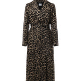 Cappotto lungo con stampa leopardo 26AL202 CAMMELLO ALISHEVA 