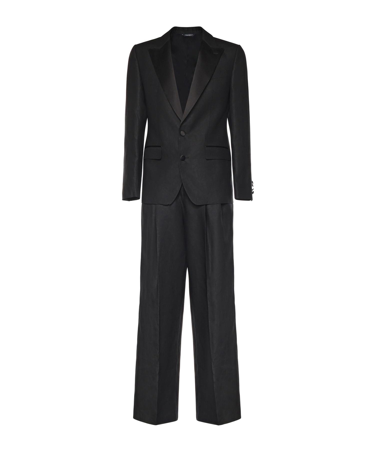 Abito monopetto in tela lino GK04IT FU4MCN0000 DOLCE & GABBANA 