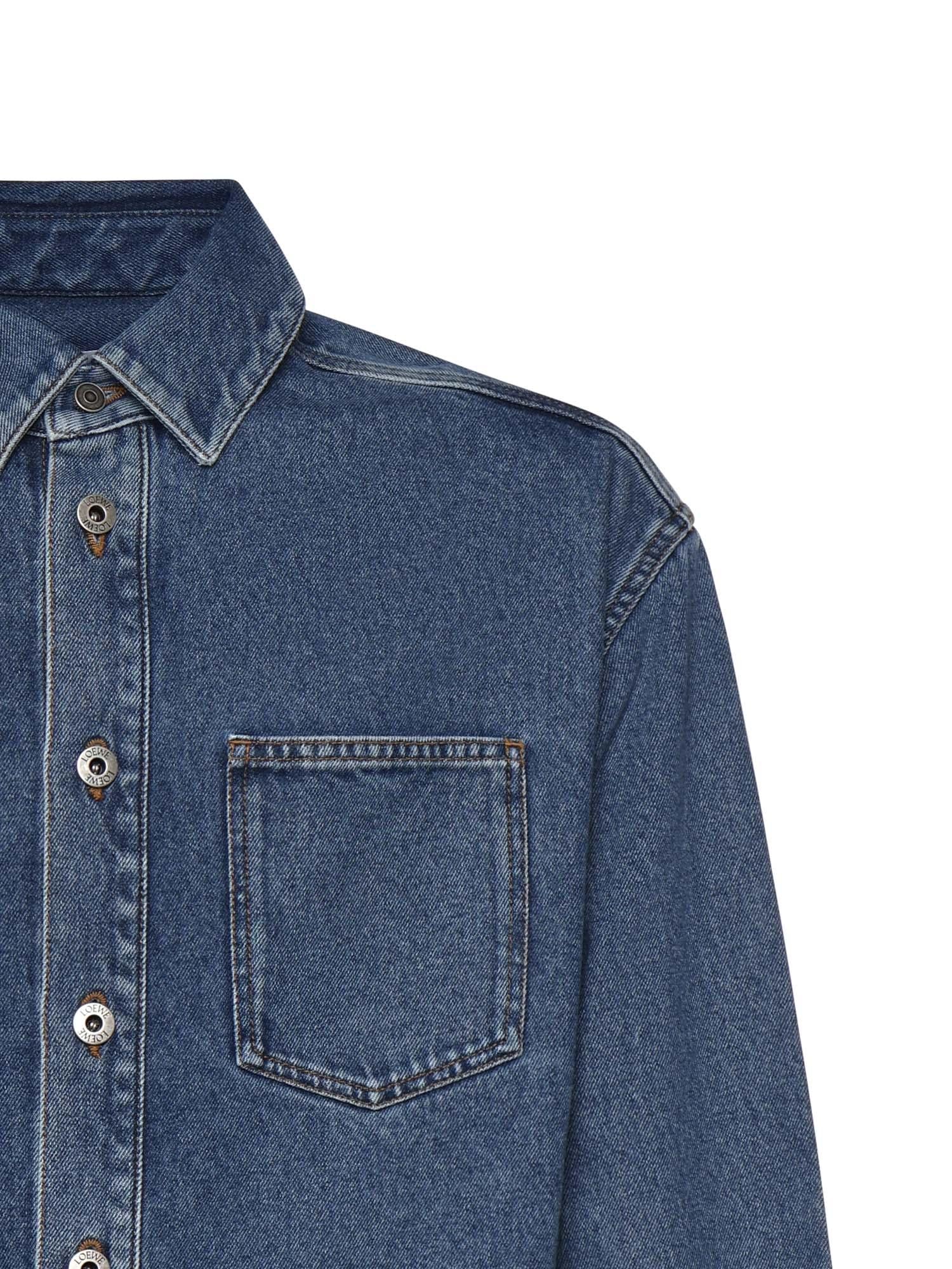 Giacca-camicia Anagram in denim H526Y1DW27 5475 LOEWE 