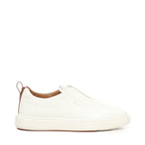 Sneakers slip-on in pelle MBCD21959BARS CBEI50WHITE SANTONI 