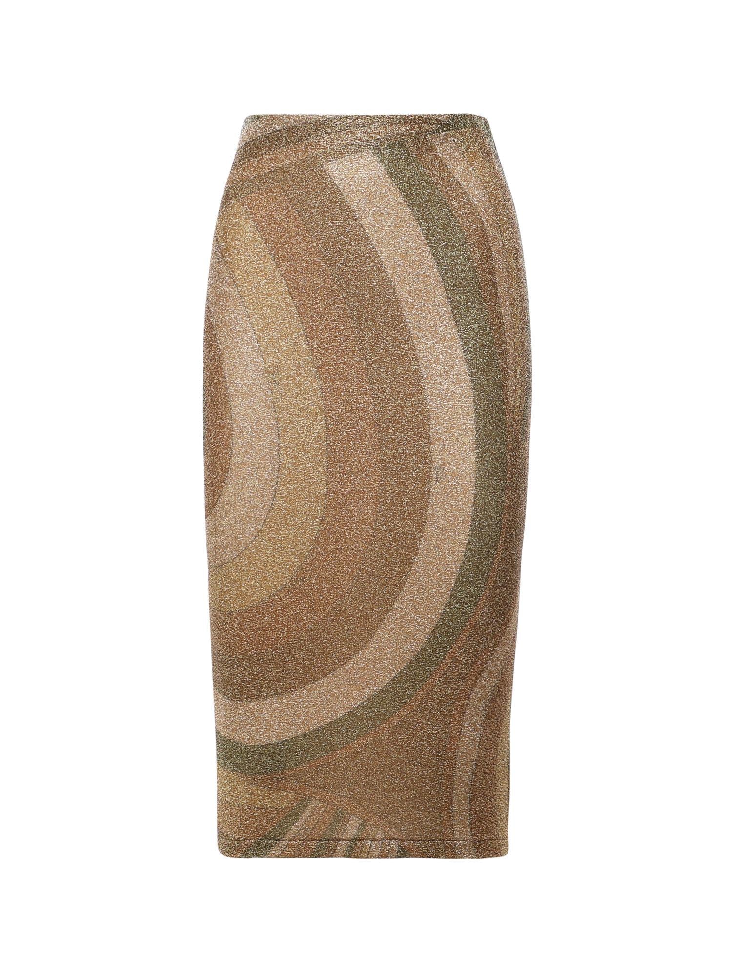 Gonna midi in jersey lamé con stampa Iride 5UJV11 5U867993 PUCCI 