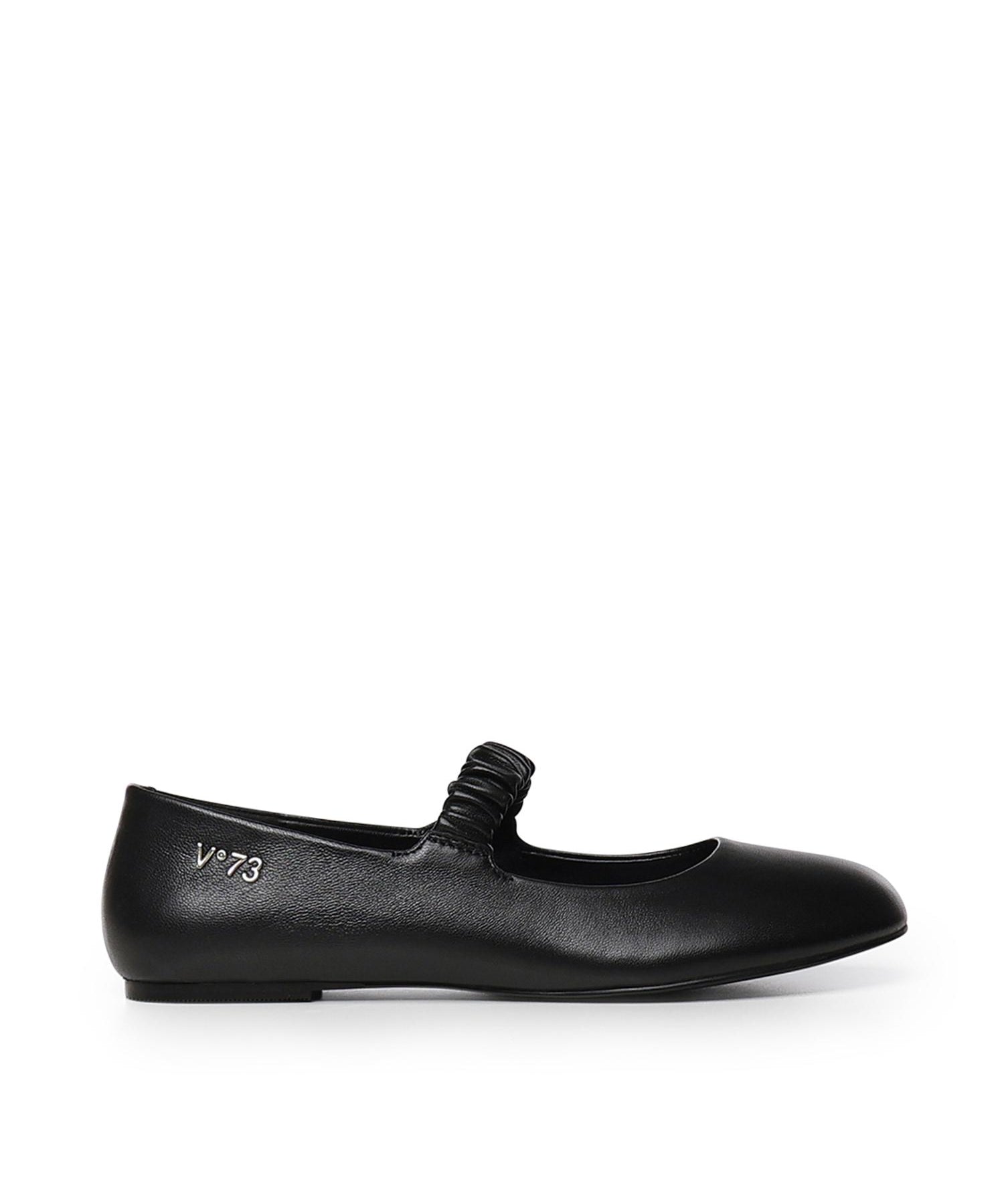 Ballerine Alene con logo 73CZ9YC01 ALENE BALLETNERO V° 73 