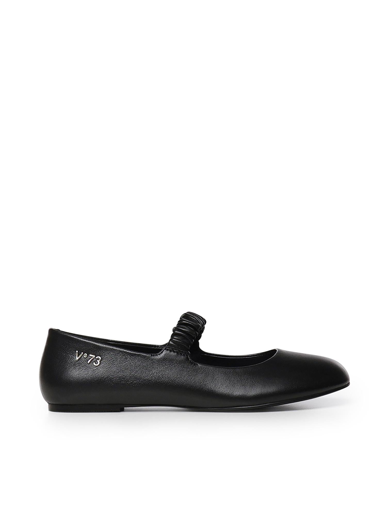Ballerine Alene con logo 73CZ9YC01 ALENE BALLETNERO V° 73 