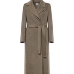 Cappotto lungo in lana 26AL218 BEIGE MELANGE ALISHEVA 