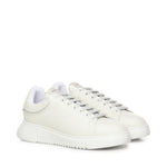 Sneaker in pelle con logo EM003663 AF19999U0001 EMPORIO ARMANI 