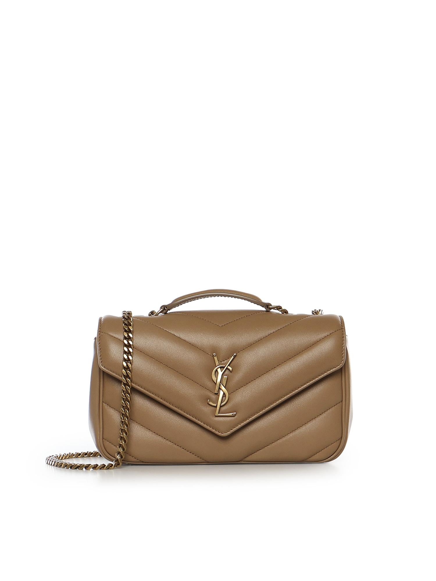Borsa Loulou small in pelle di agnello trapuntata 801437 AAEAX2357 SAINT LAURENT 