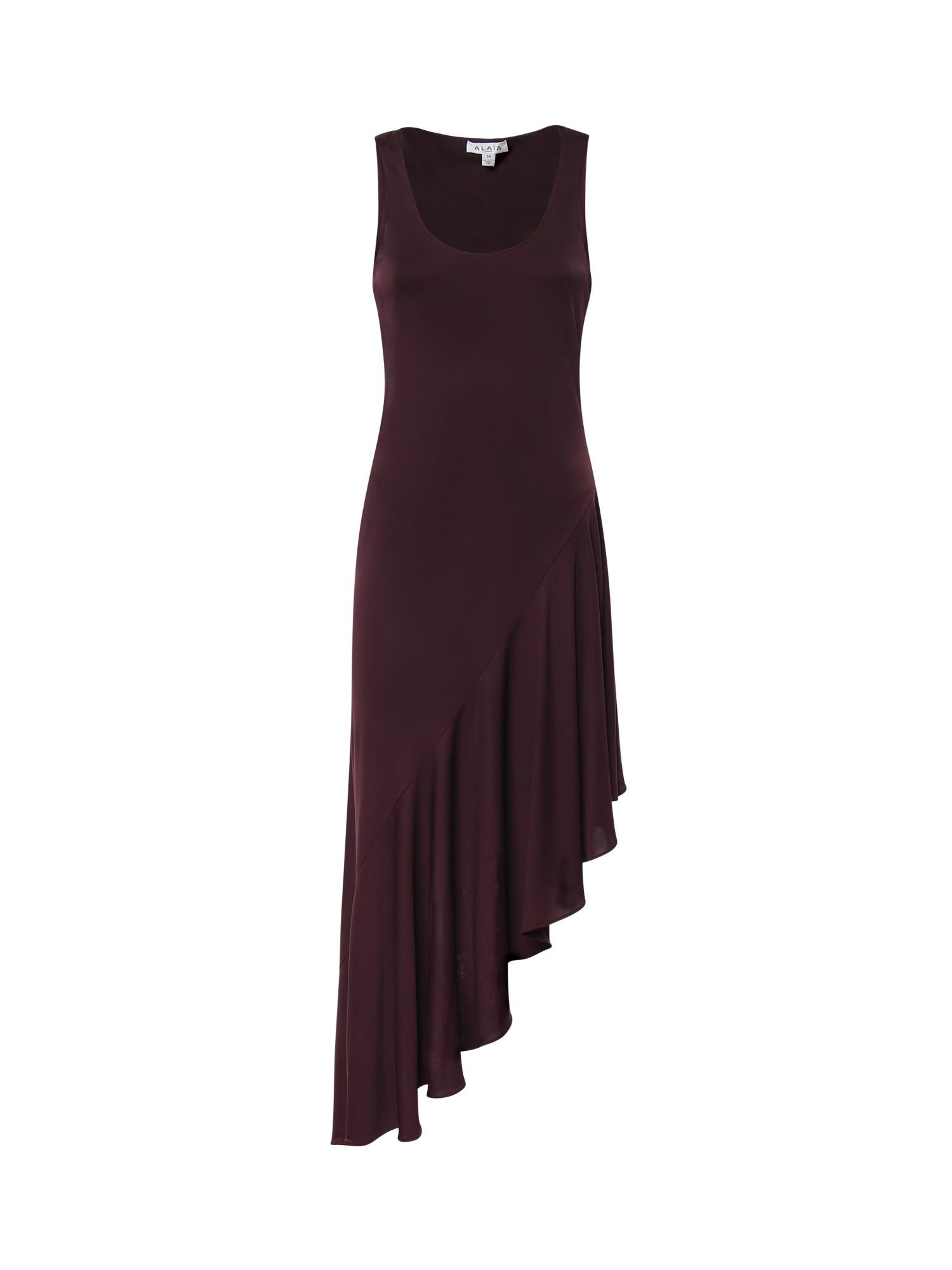 Abito asimmetrico in jersey fluido AA9R3005J090C 332 ALAIA 