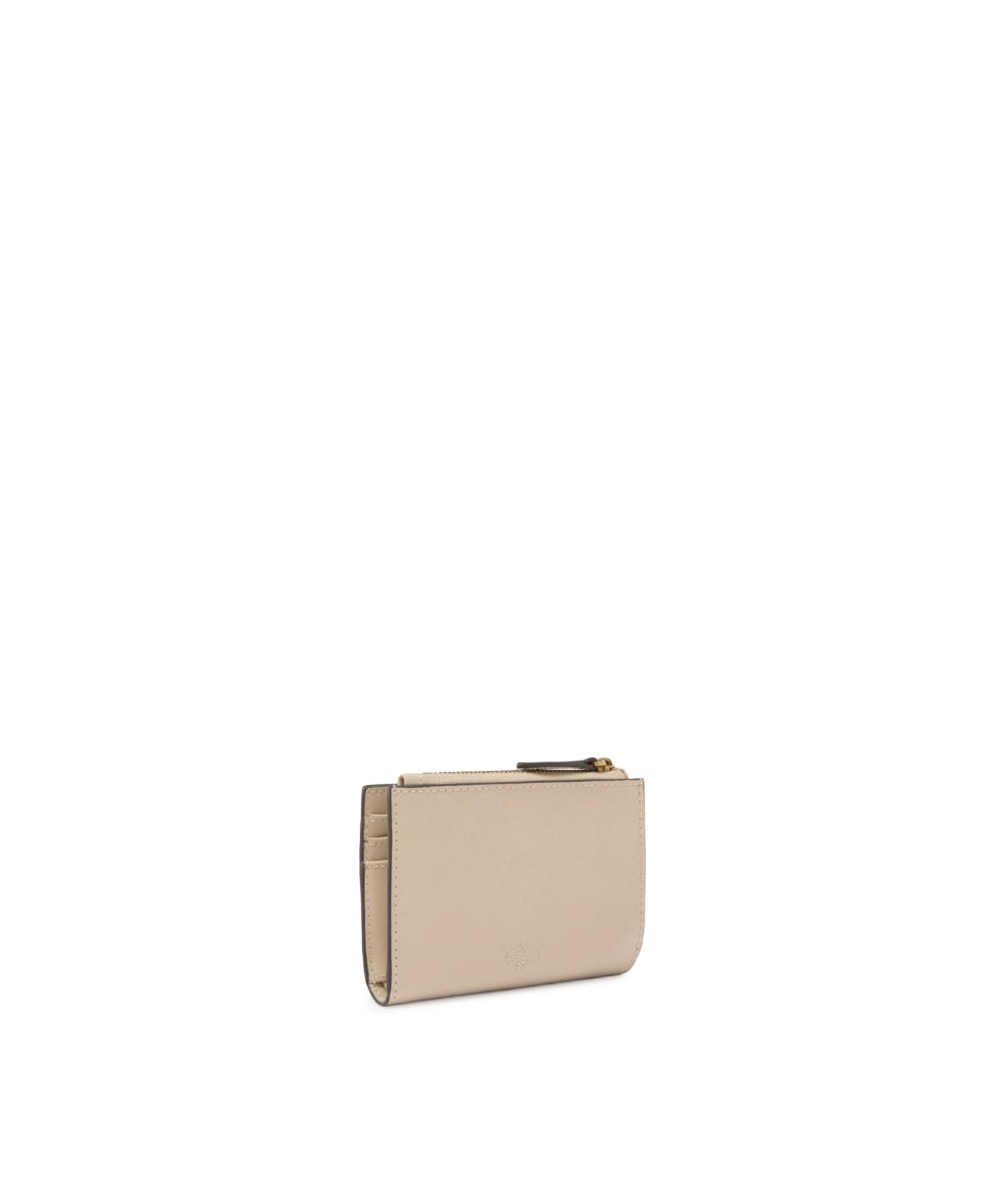 Portafoglio piccolo in pelle liscia con logo 103610 A0F1C50Q PINKO 