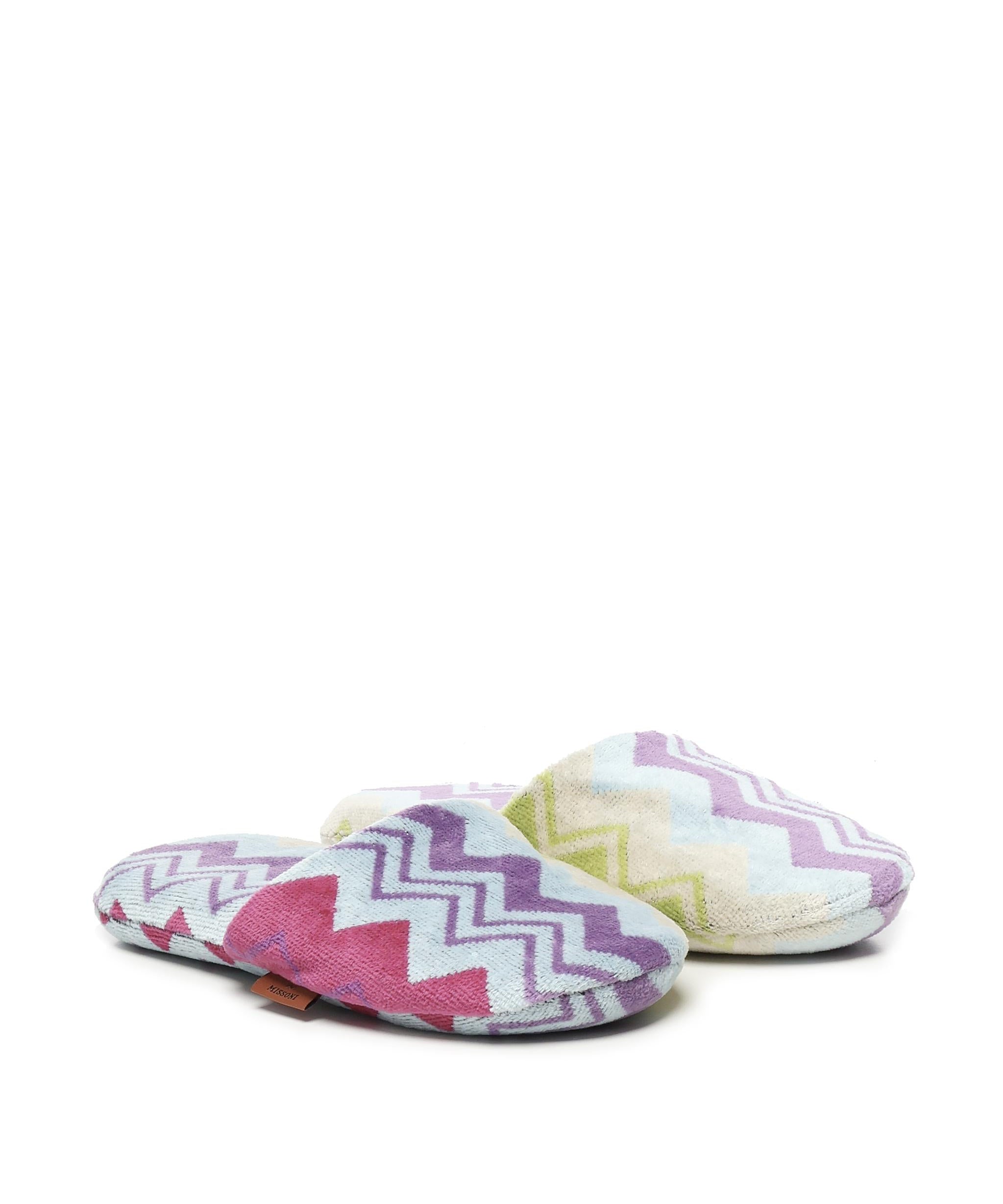 Pantofole Giacomo in spugna di cotone 1D3OG00005 T59 MISSONI HOME 