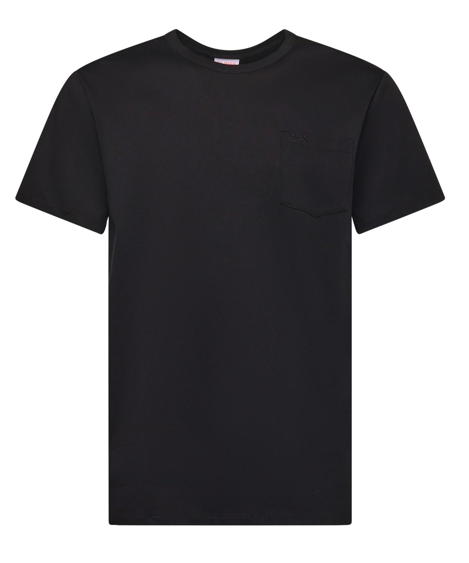 T-shirt in jersey di cotone con taschino T45101 11 SUN 68 
