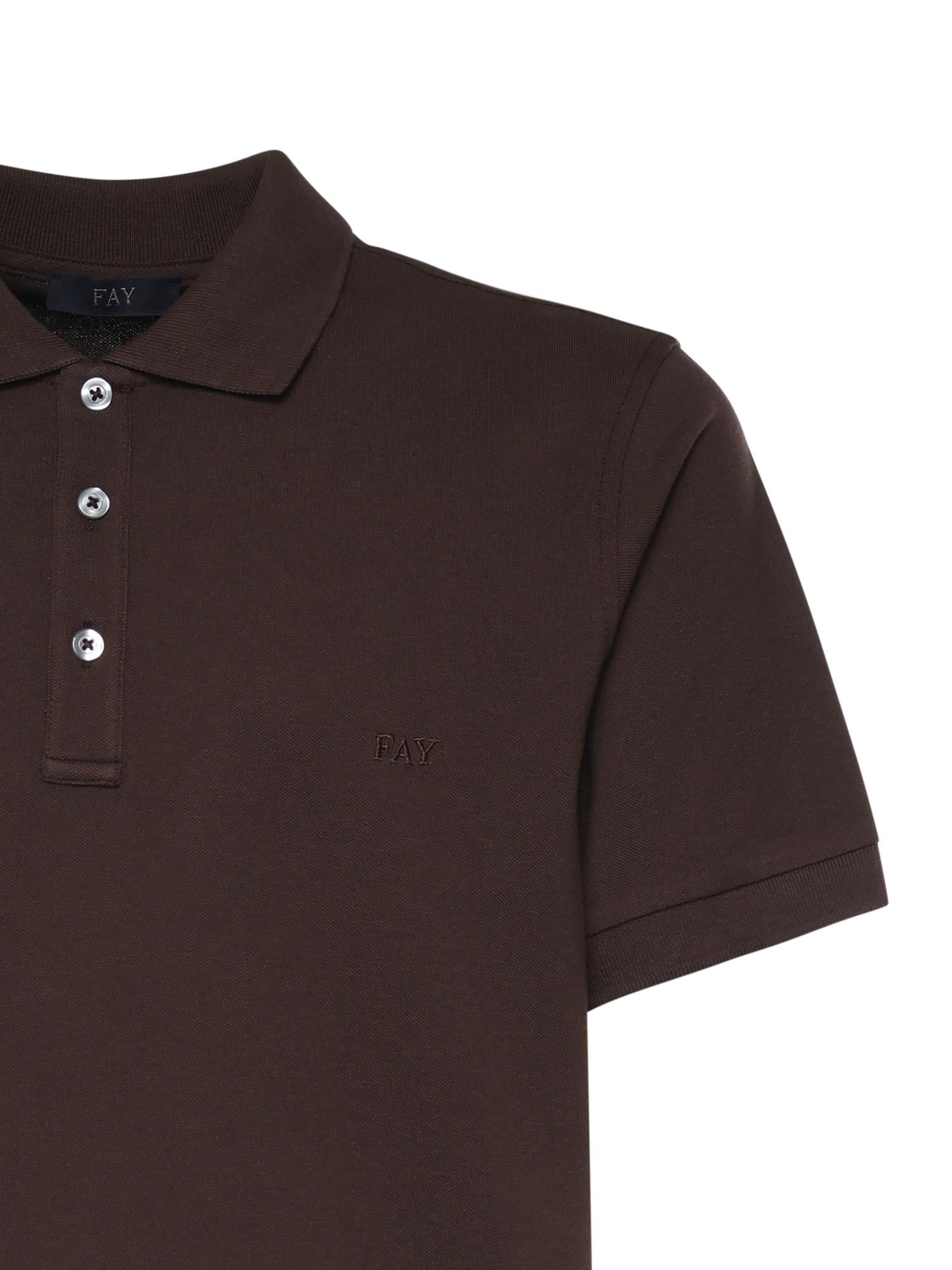 Polo in piquet stretch NPMB252144STDW S601 FAY 