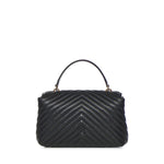 Borsa a mano media Love Bag Puff Chevron in nappa 100043 A0GKZ99Q PINKO 
