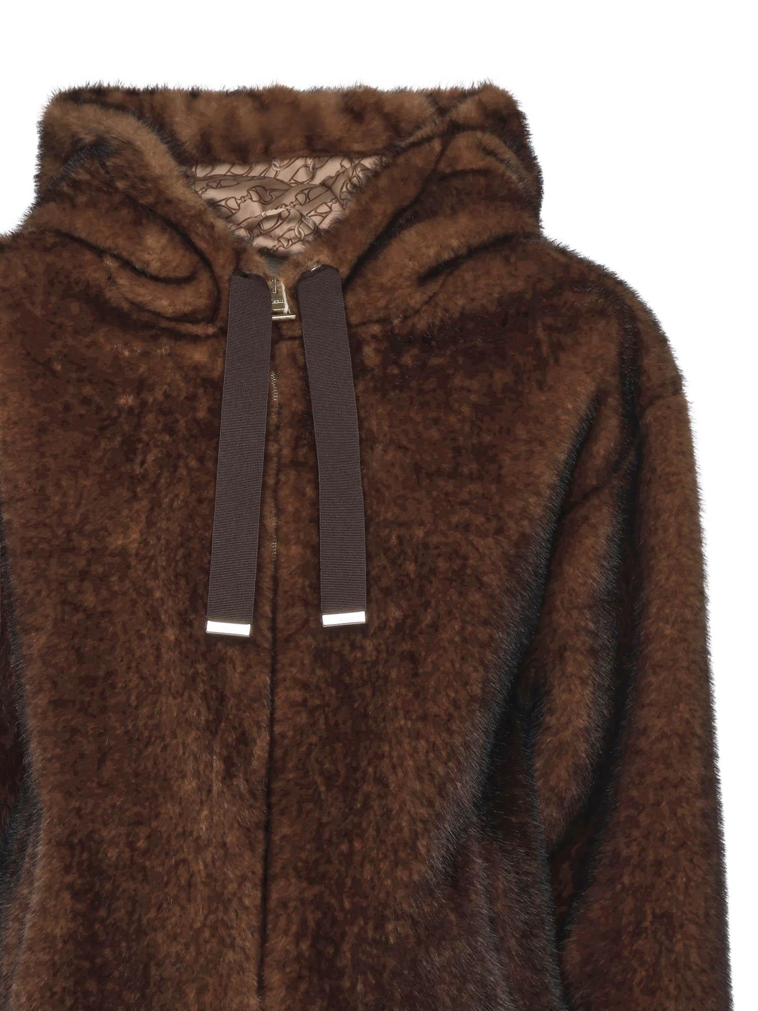 Giubbotto in shearling con cappuccio GI000318D 127398800 HERNO 