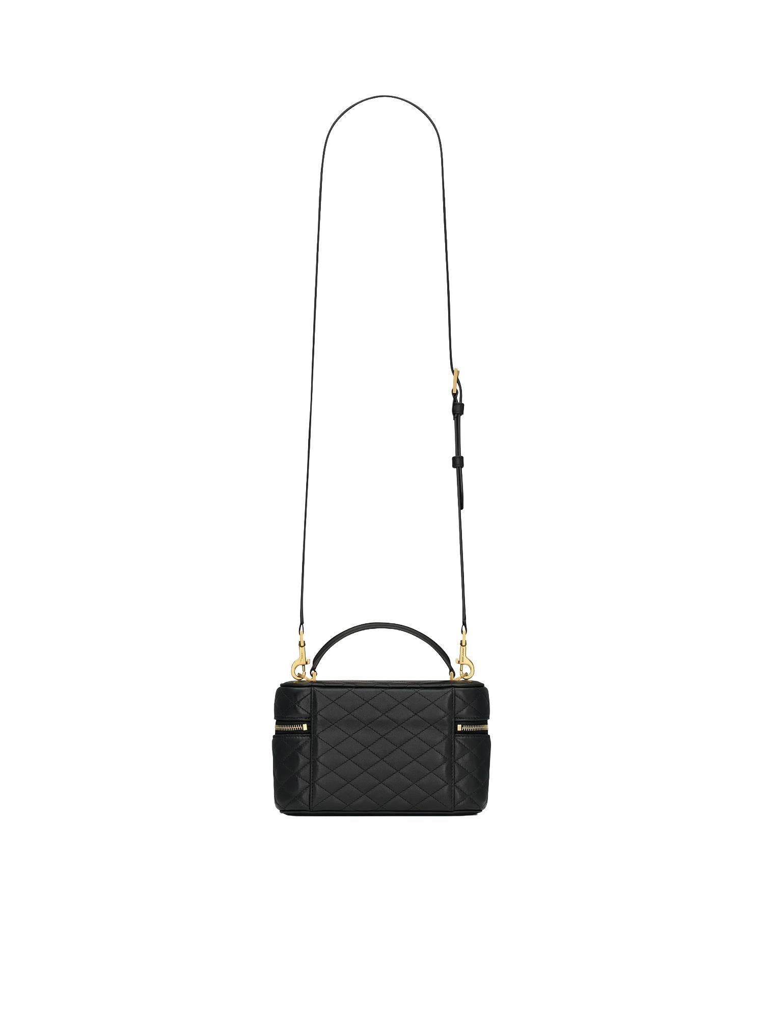 Borsa Gaby Vanity in pelle di agnello 766731 1EL071000 SAINT LAURENT 