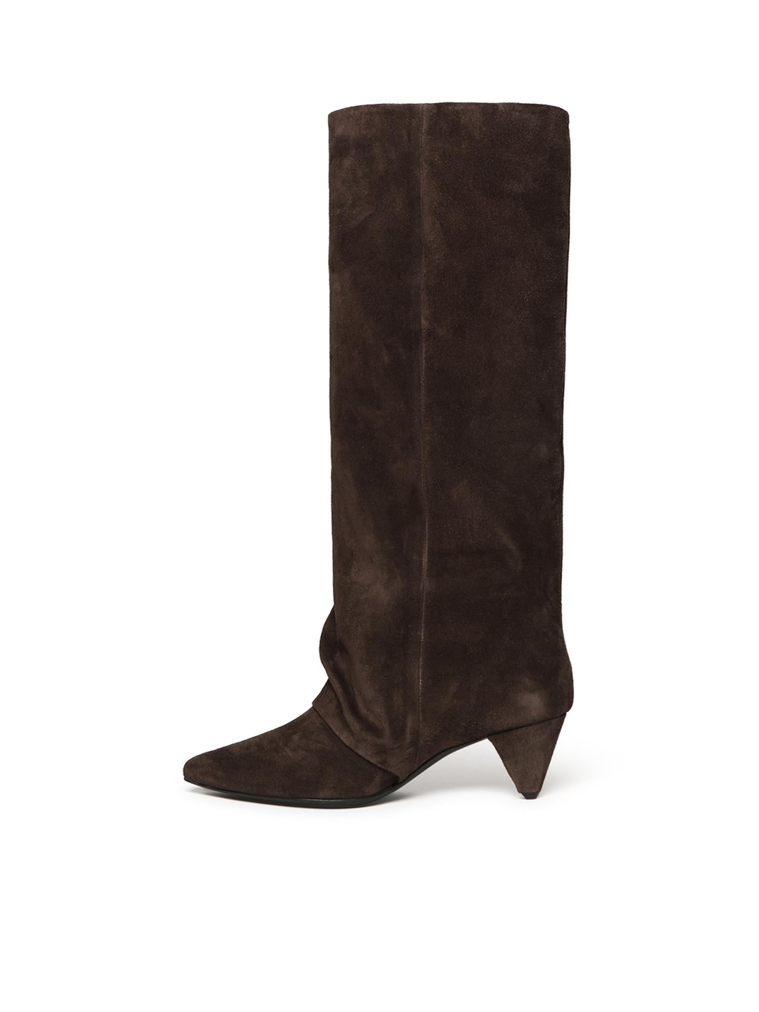 Stivale alto in camoscio ALIANA PEPE ALCHIMIA 