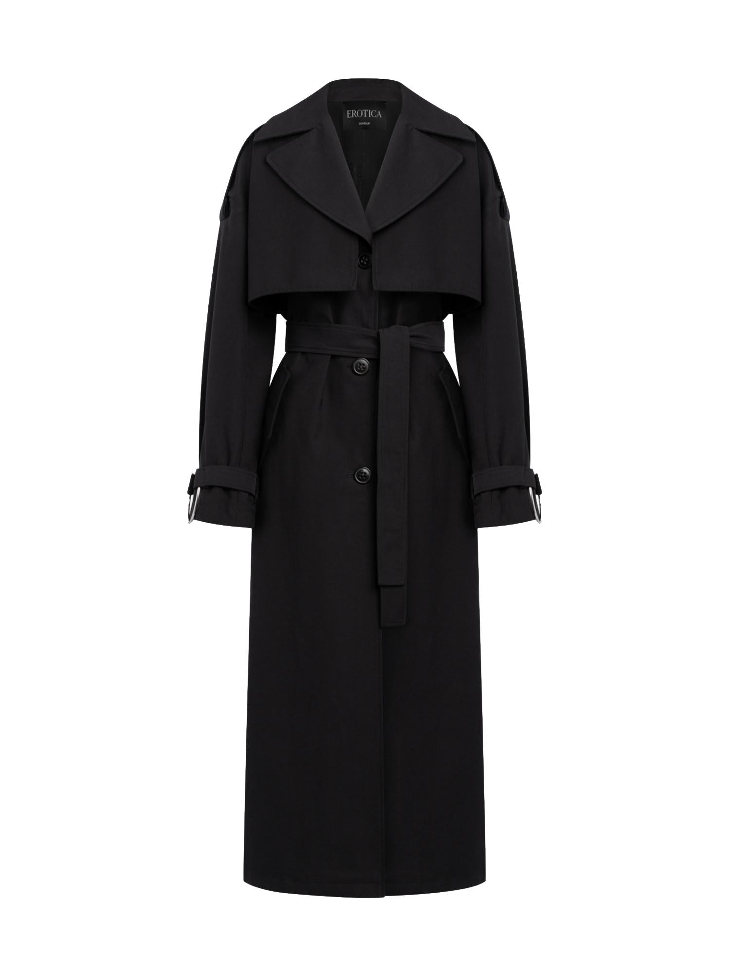 Trenchcoat in canvas DJ855 CF0204D999 DONDUP 